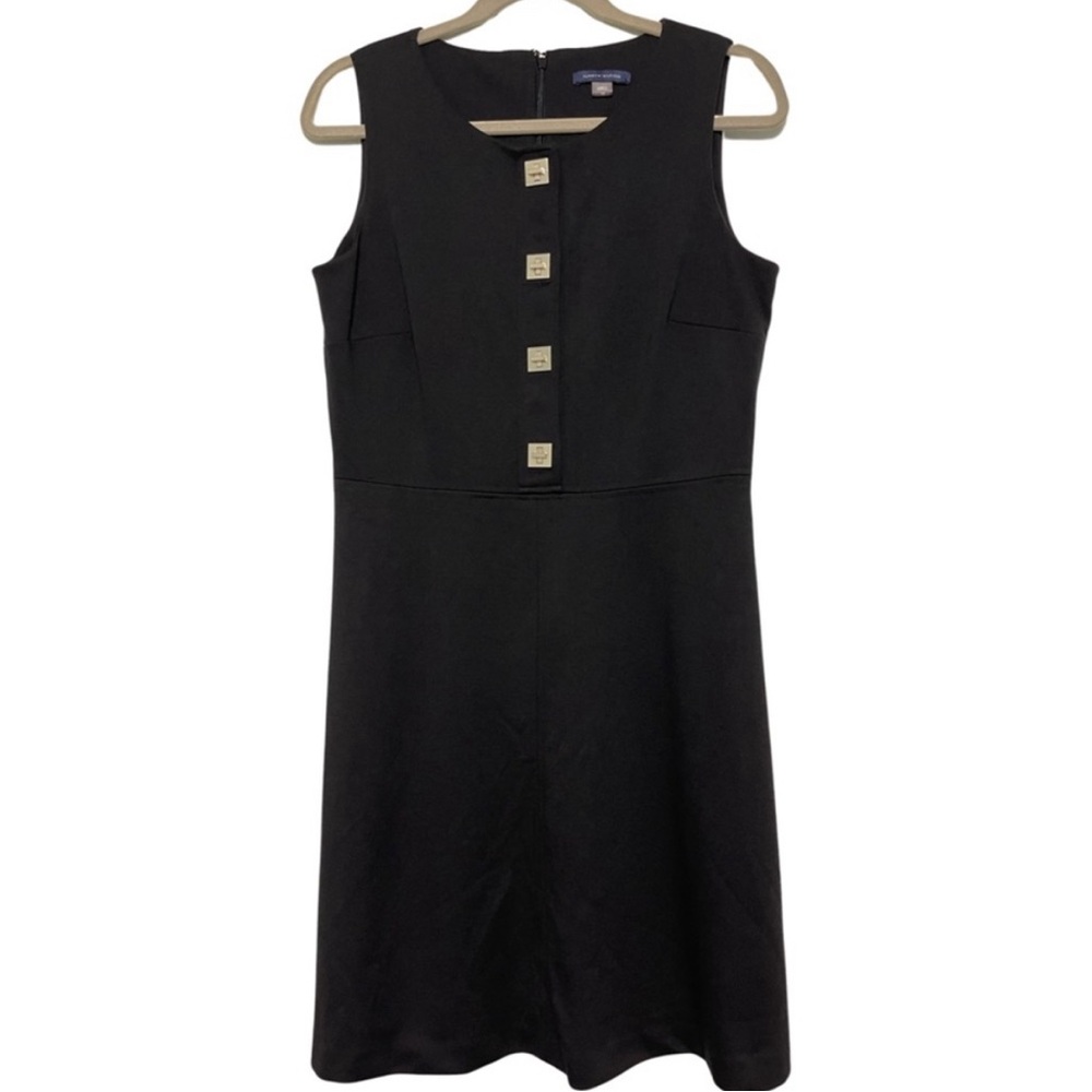 Tommy Hilfiger Black and Gold Sheath Mini Dress